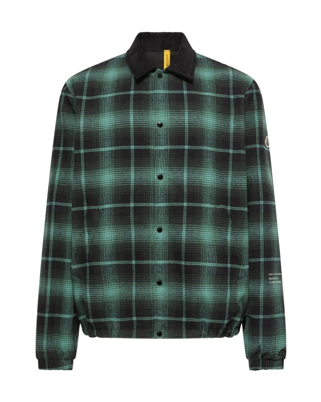 Moncler Green Genius Rykha Reversible Check Jacket for men