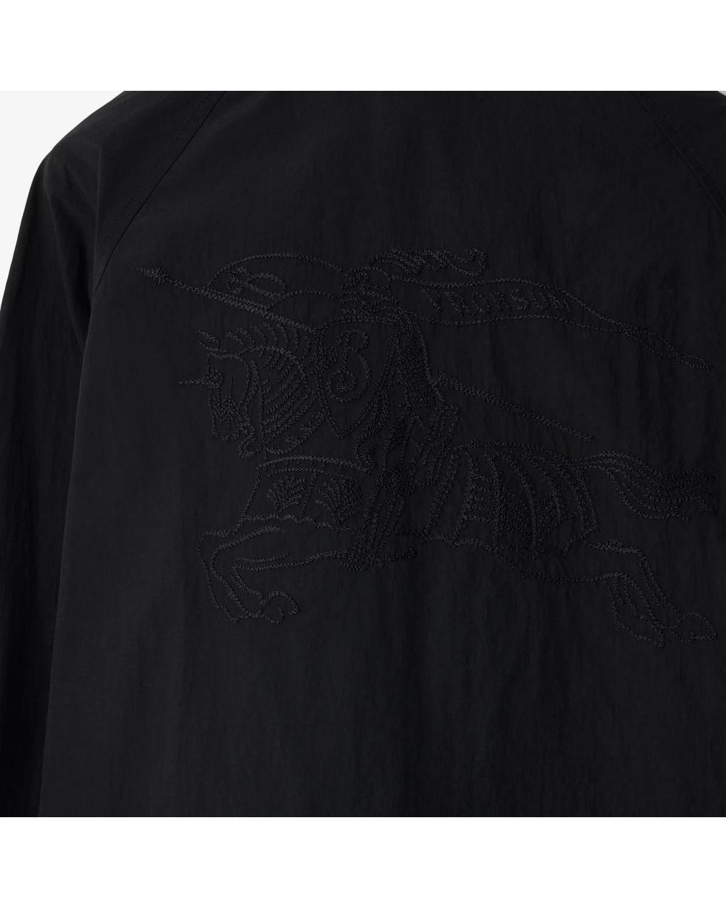 Burberry Black Ekd Zip-Up Lightweight Jacket