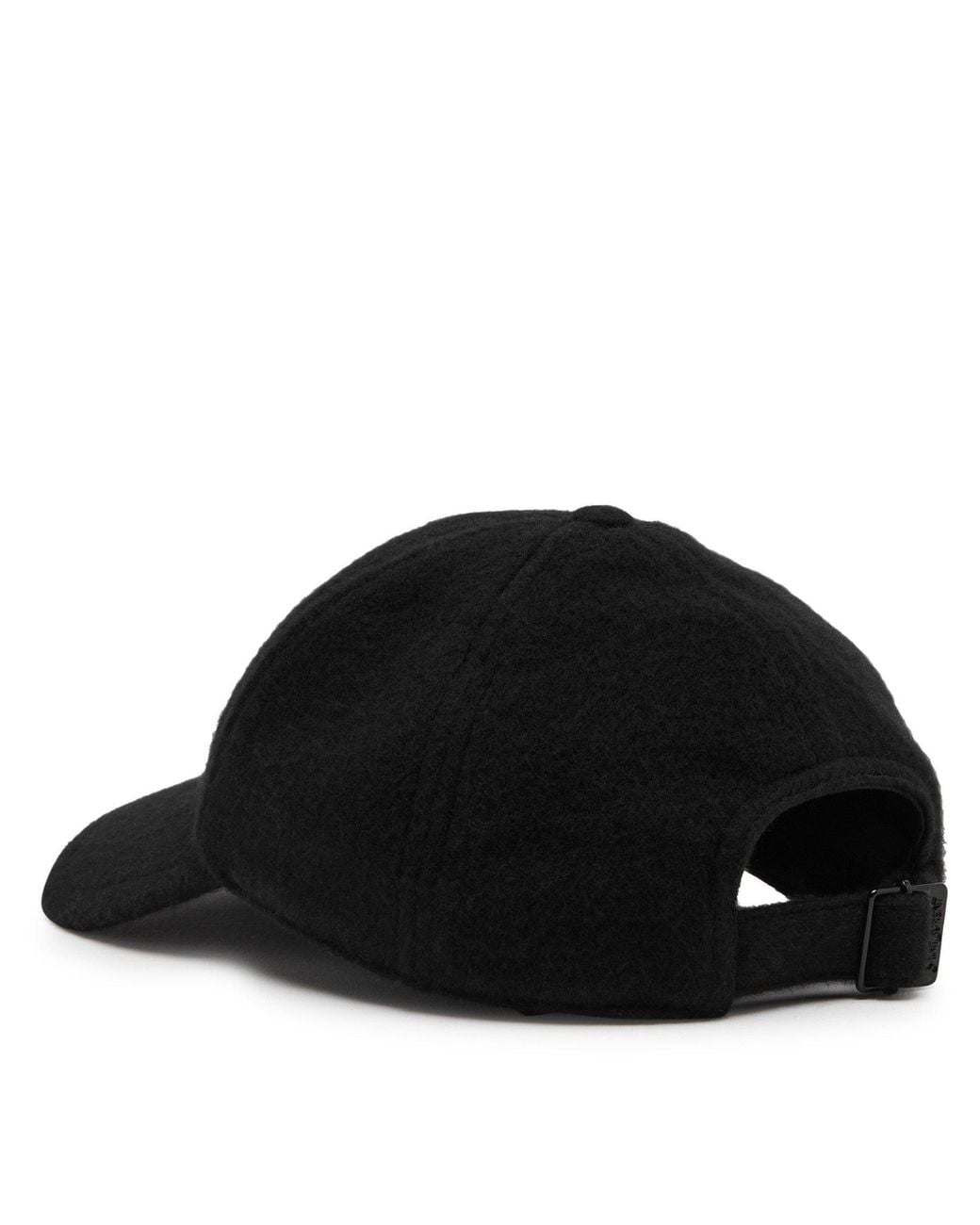Saint Laurent Black Textured Baseball Cap for men
