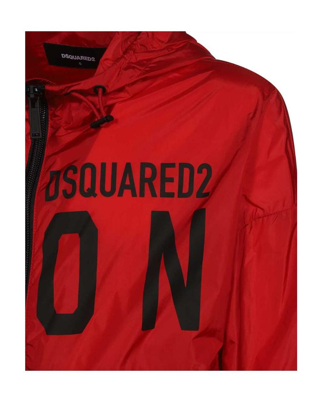 DSquared² Red Logo Long-Sleeved Jacket for men