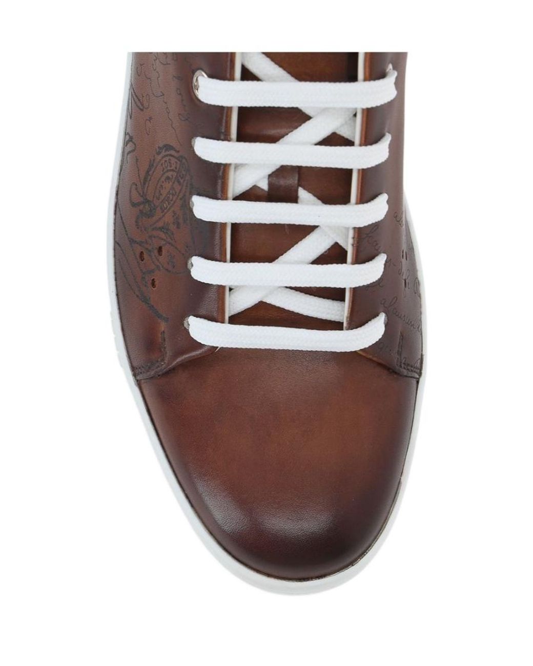 Berluti Brown Playtime Scritto Sneakers for men