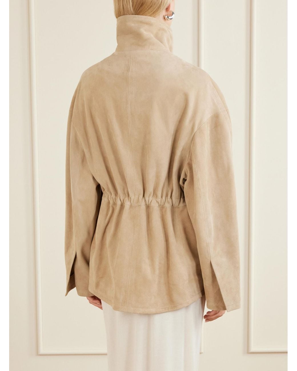 Nour Hammour Natural Passage Suede Jacket