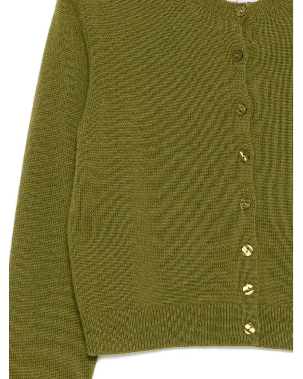 Reformation Green Clara Cardigan