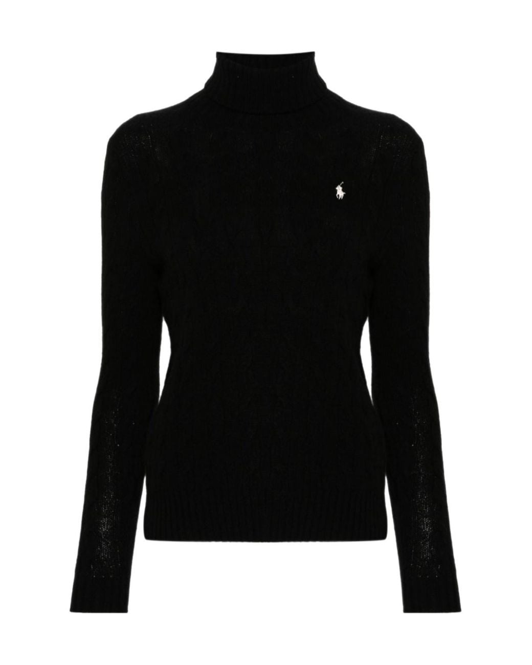 Polo Ralph Lauren Black Roll Neck Knitted Jumper