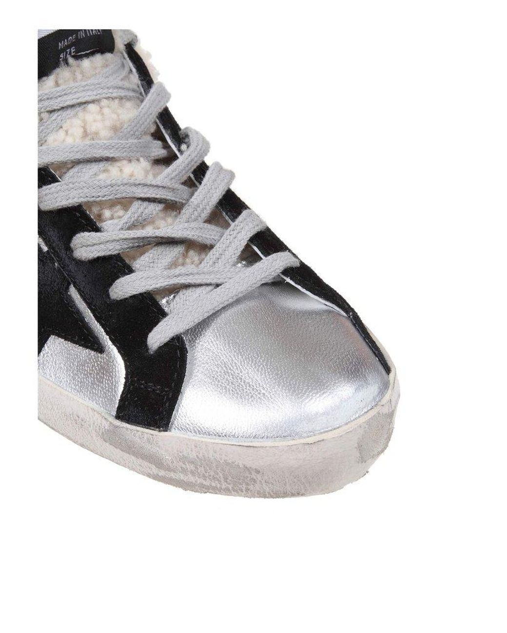 Golden Goose Deluxe Brand Metallic Super-Star Slip-On Sneakers