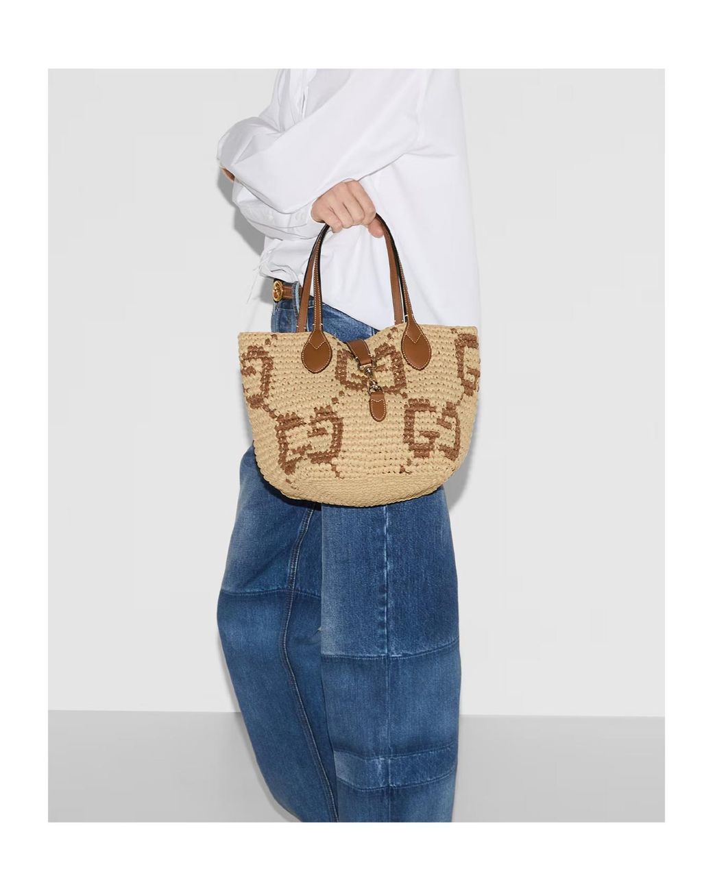 Gucci Metallic Mini Gg Tote Bag