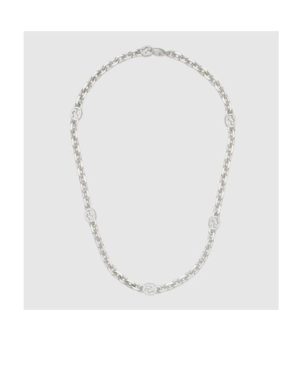 Gucci Natural Interlocking Chain Necklace for men