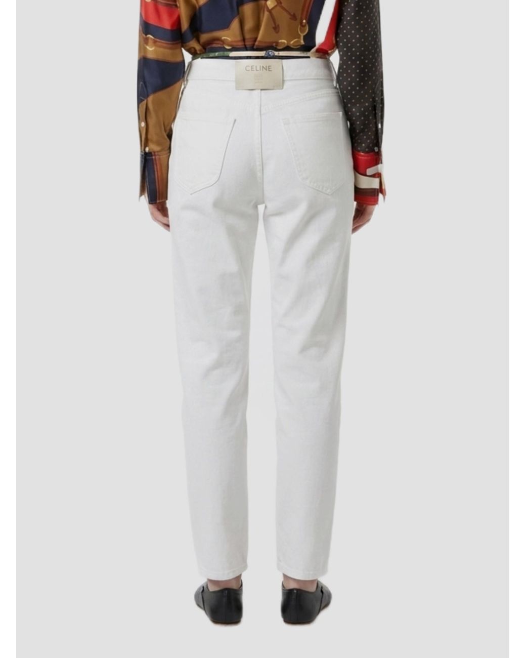 Céline White Boyfriend Jeans 002