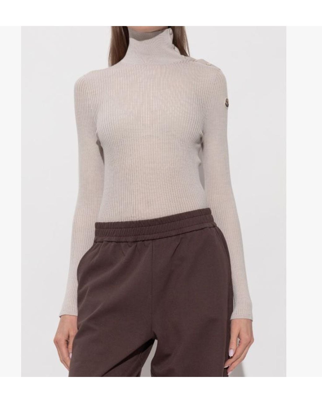 Moncler Multicolor Ribbed-Knit Turtleneck Jumper