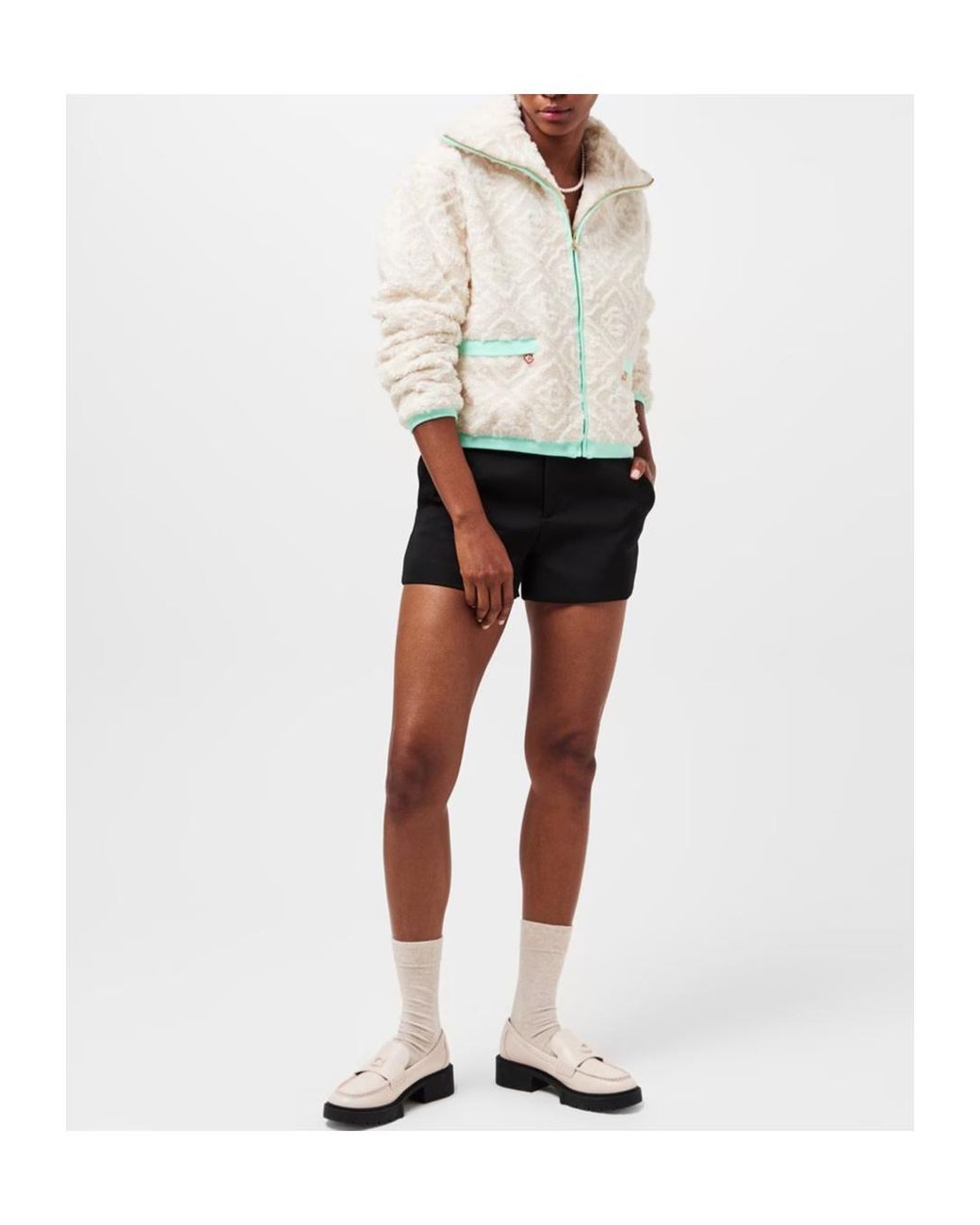 Casablanca White Alphabet Jacquard Casual Jacket
