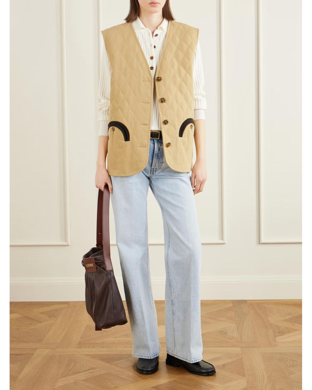 Blazé Milano Natural Ghost Suffolk Quilted Cotton Vest