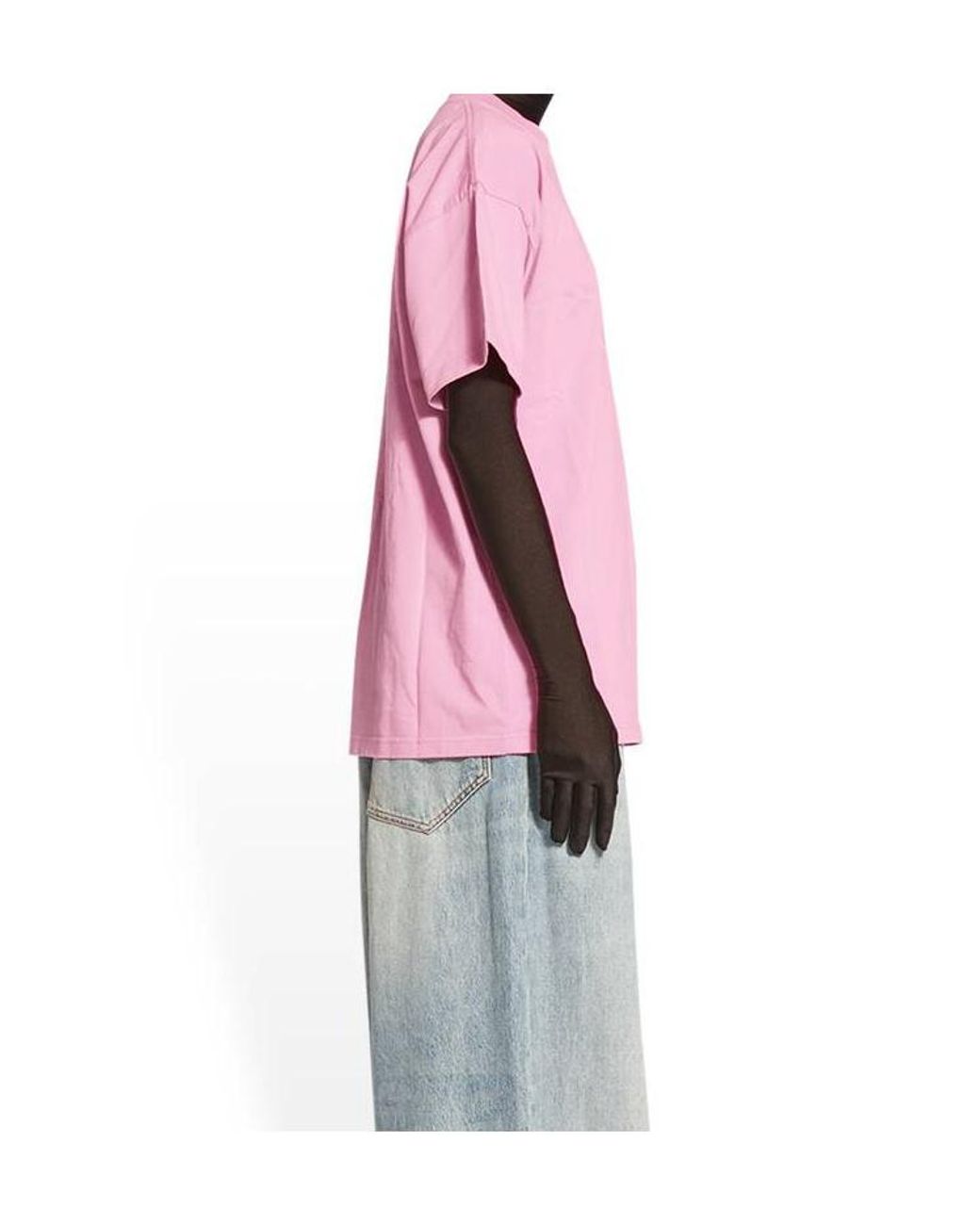 Balenciaga Pink Qixi Crest T-Shirt Medium Fit