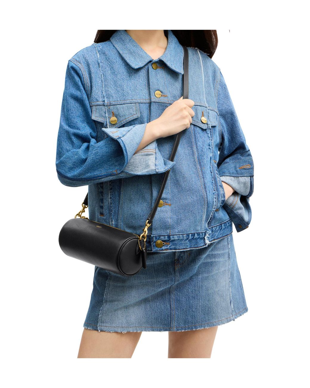 COACH Black Barrel Bag