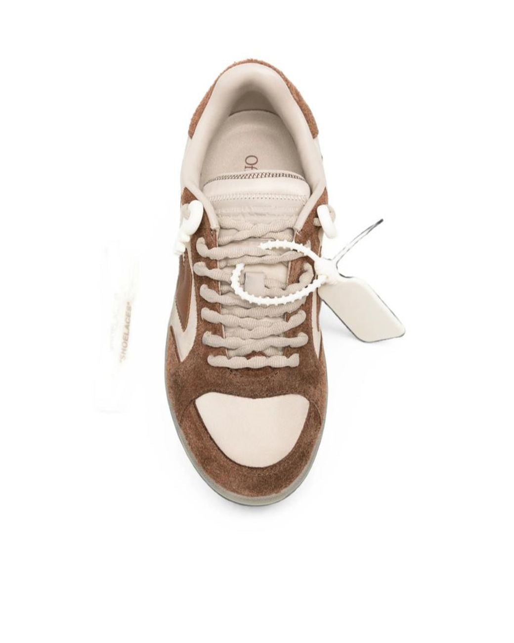 Off-White c/o Virgil Abloh Brown Arrows Panelled Sneakers