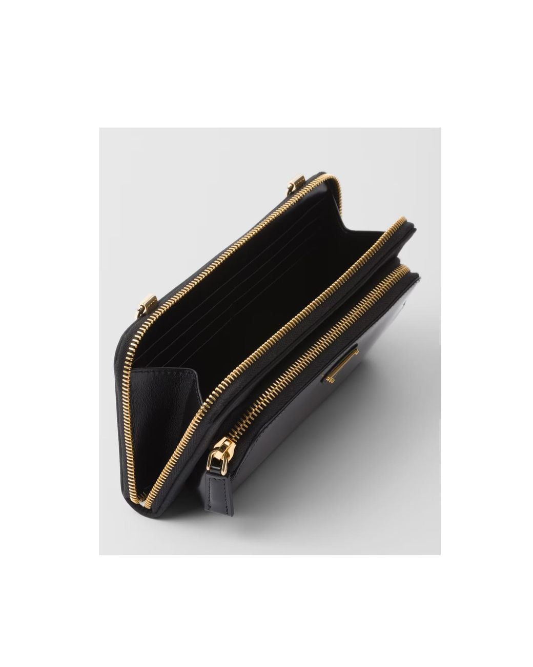 Prada White Re-Nylon And Brushed Leather Wallet