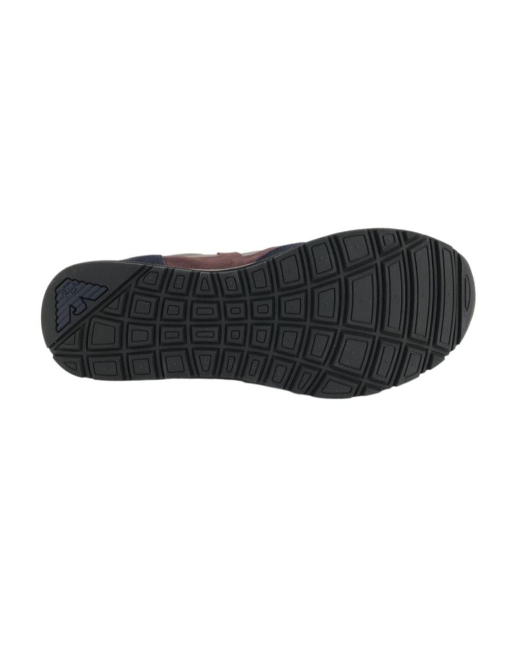 Emporio Armani Blue Logo Details Casual Sneakers for men