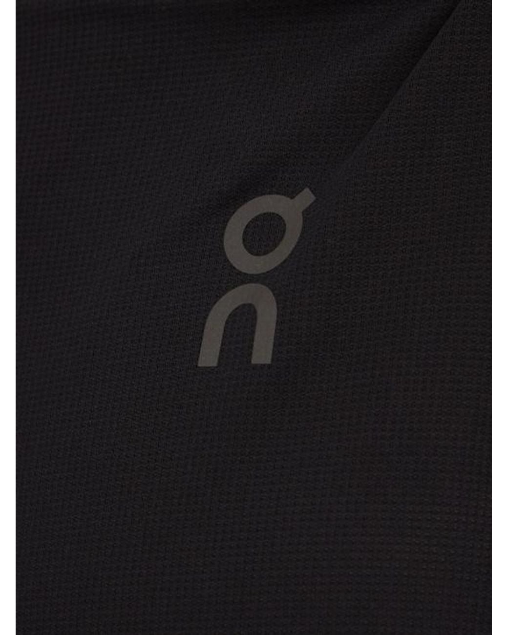 On Shoes Black Performance-T Running T-Shirt for men