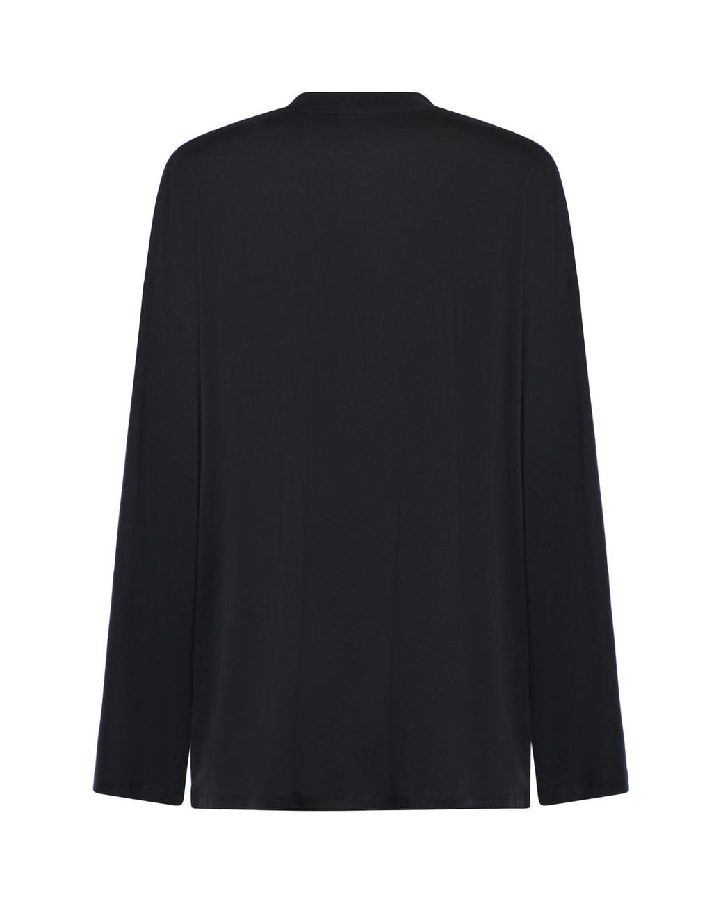 Frankie Shop Black Oversized Long Sleeve T-Shirt