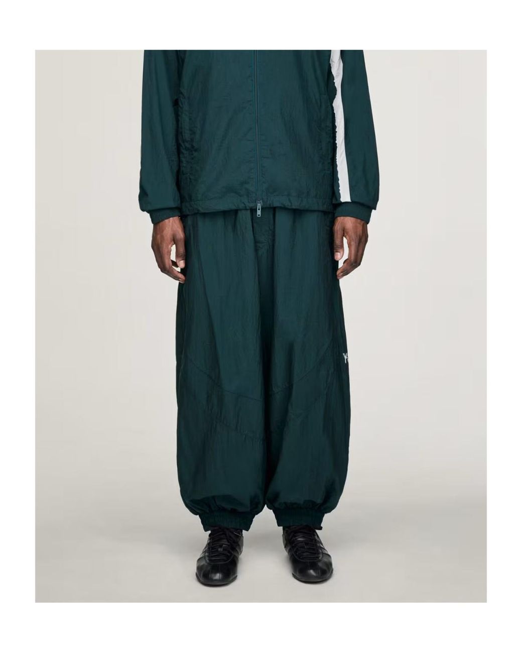 Y-3 Green Drawstring Track Pants for men