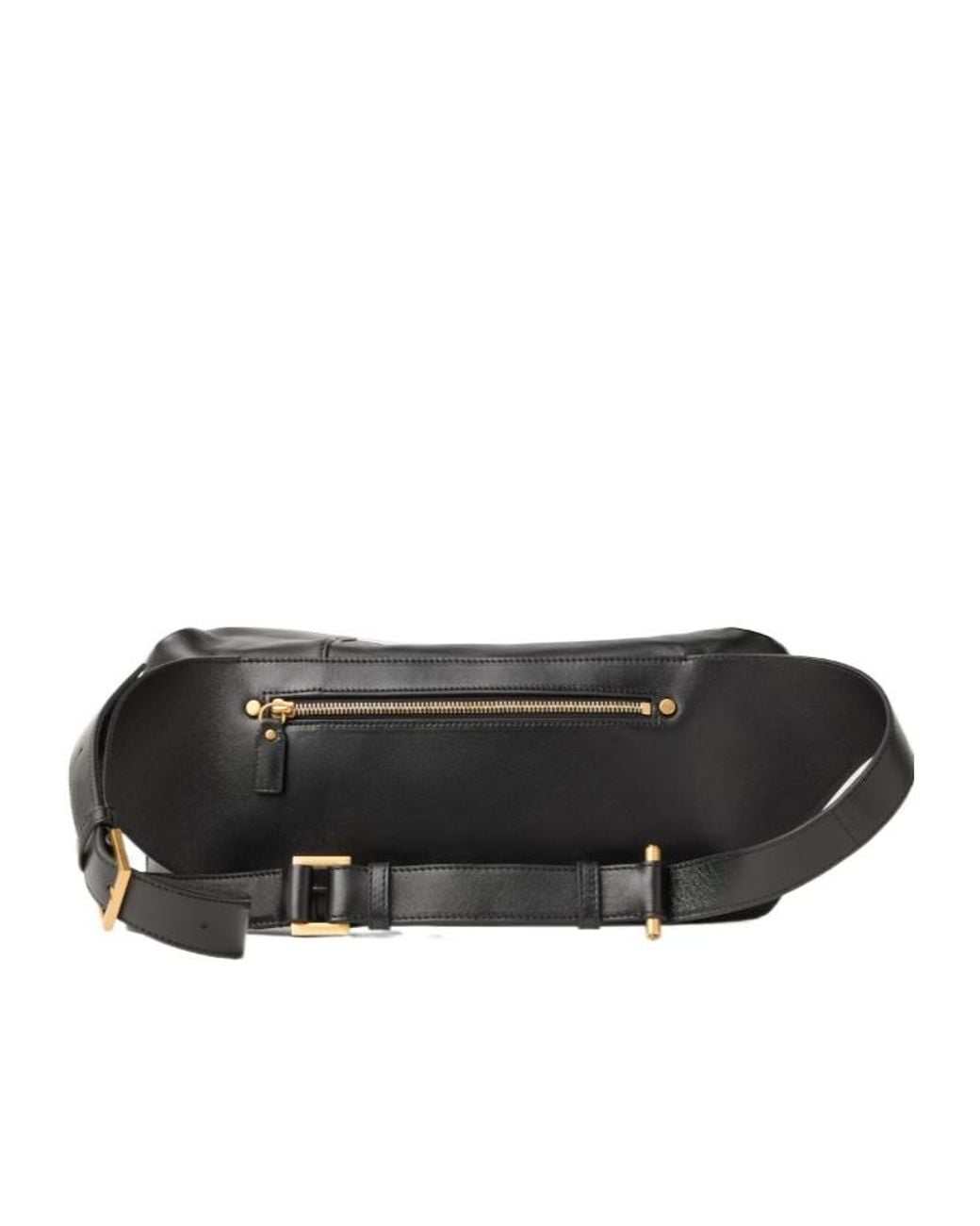 Versace Black Lou Zipped Belt Bag for men