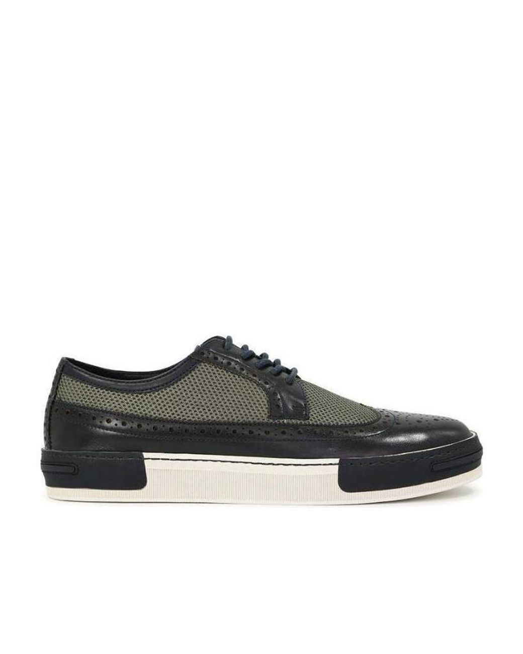 Armani Jeans Black Stitching Detail Casual Sneakers for men