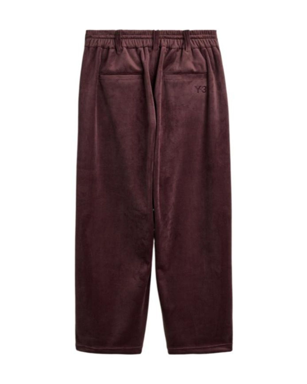 Y-3 Purple Wide-Leg Drawstring Pants for men