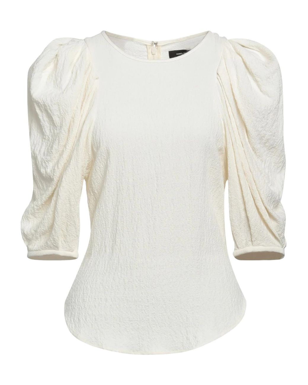 Isabel Marant White Plain Colour Top