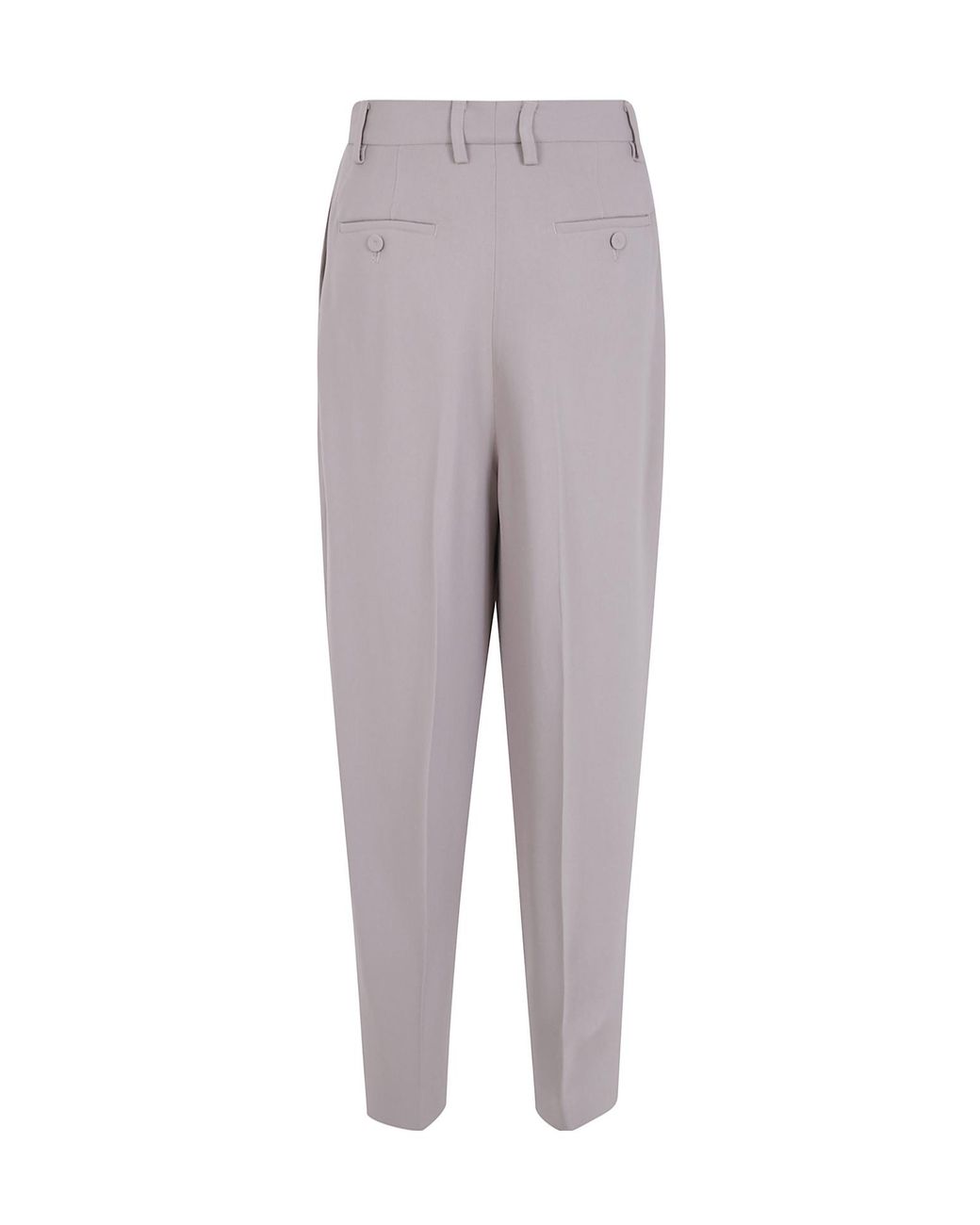 Fabiana Filippi Gray Pleated Casual Trousers