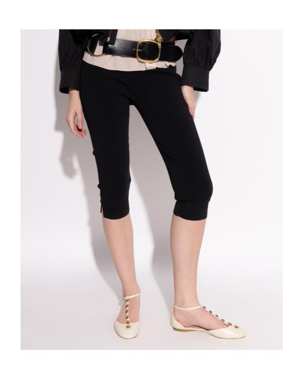 Chloé Metallic Chloé Celeste Ballet Flats