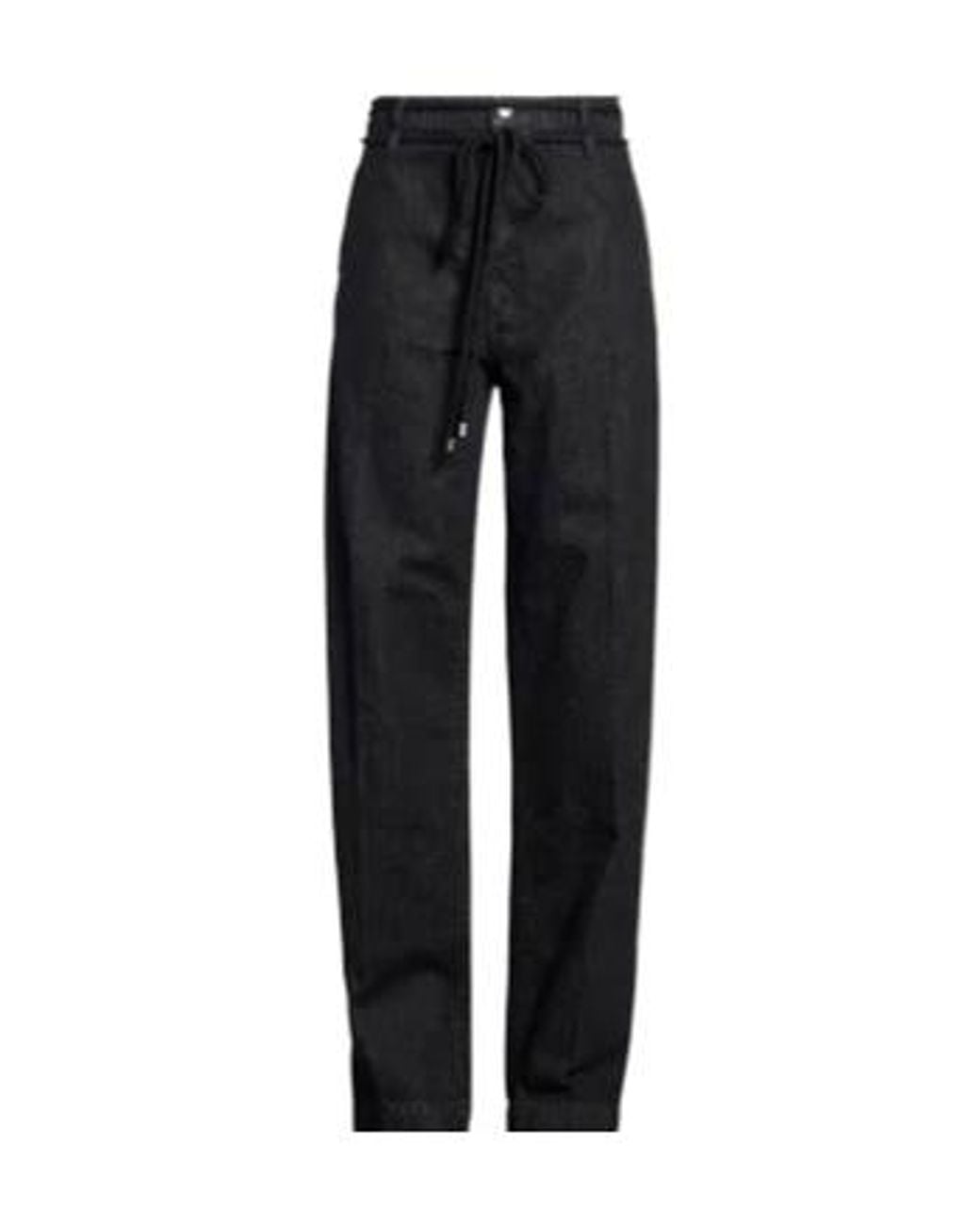 Sportmax Black Denim Tapered Trousers