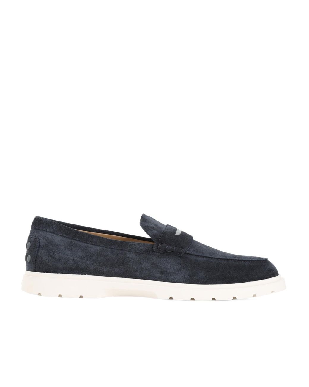 Tod's Blue Logo Engraved Loafers for men