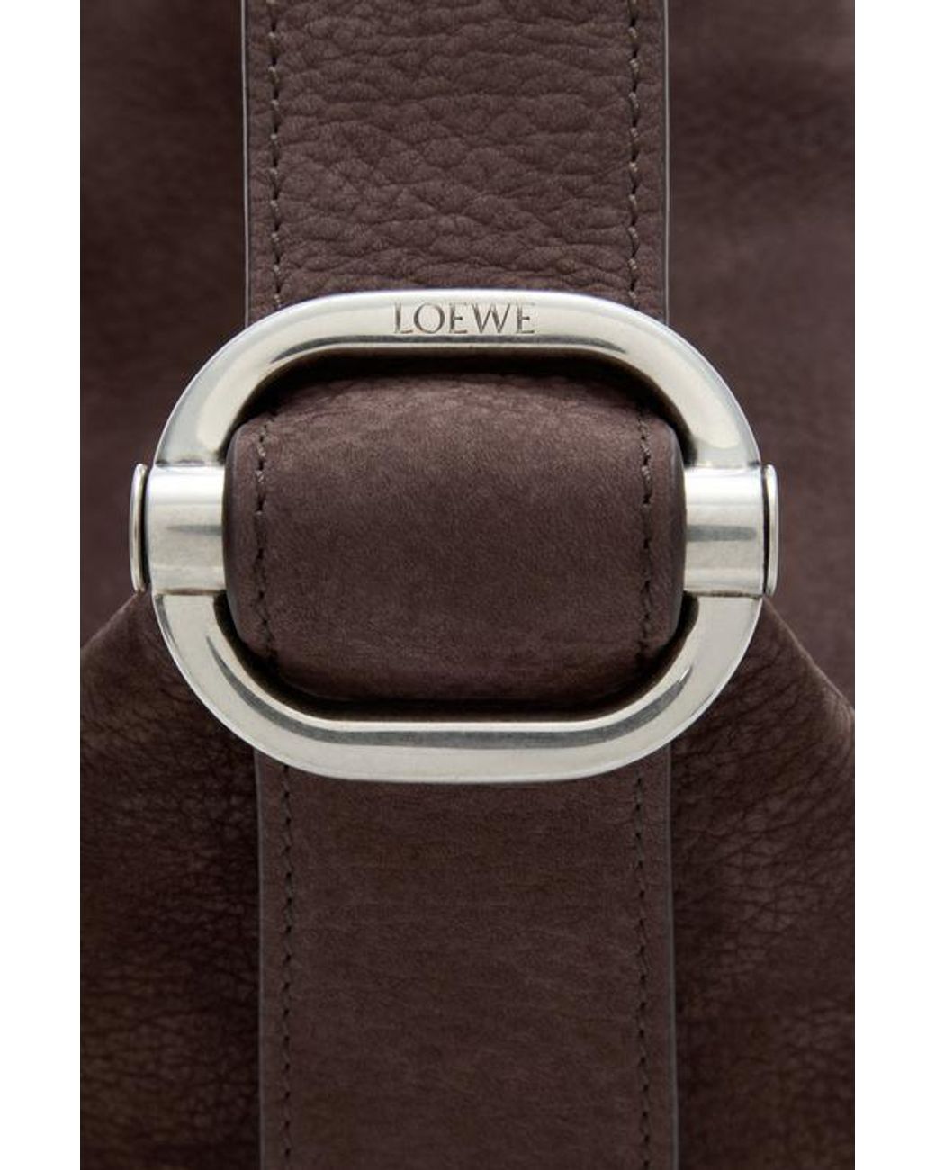 Loewe Brown Loop Bucket Bag for men