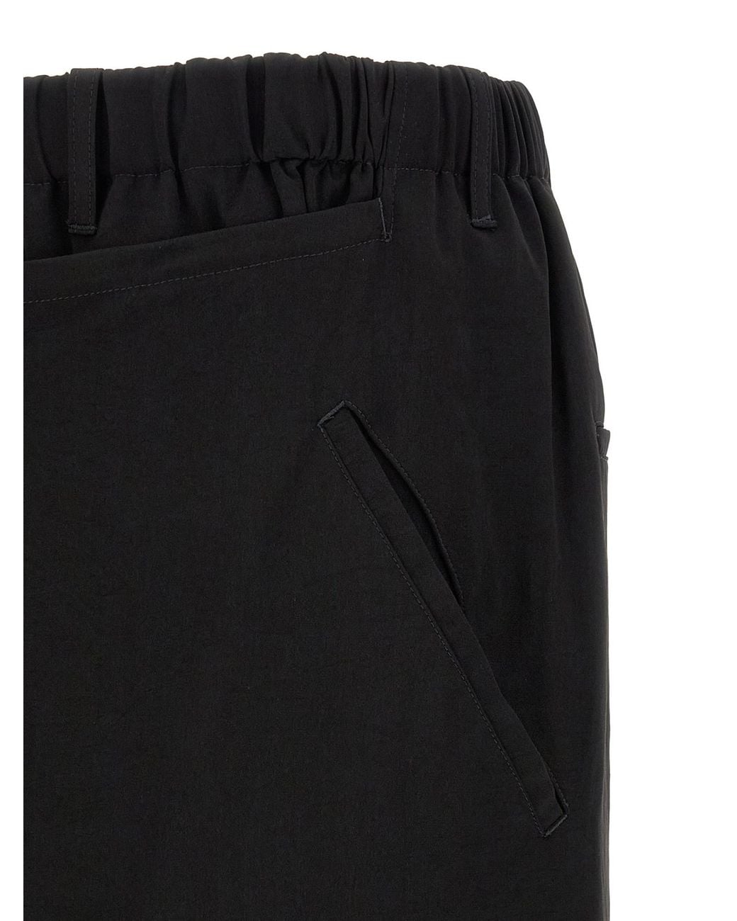 Yohji Yamamoto Black Ta Tuxedo Wrap Trousers for men