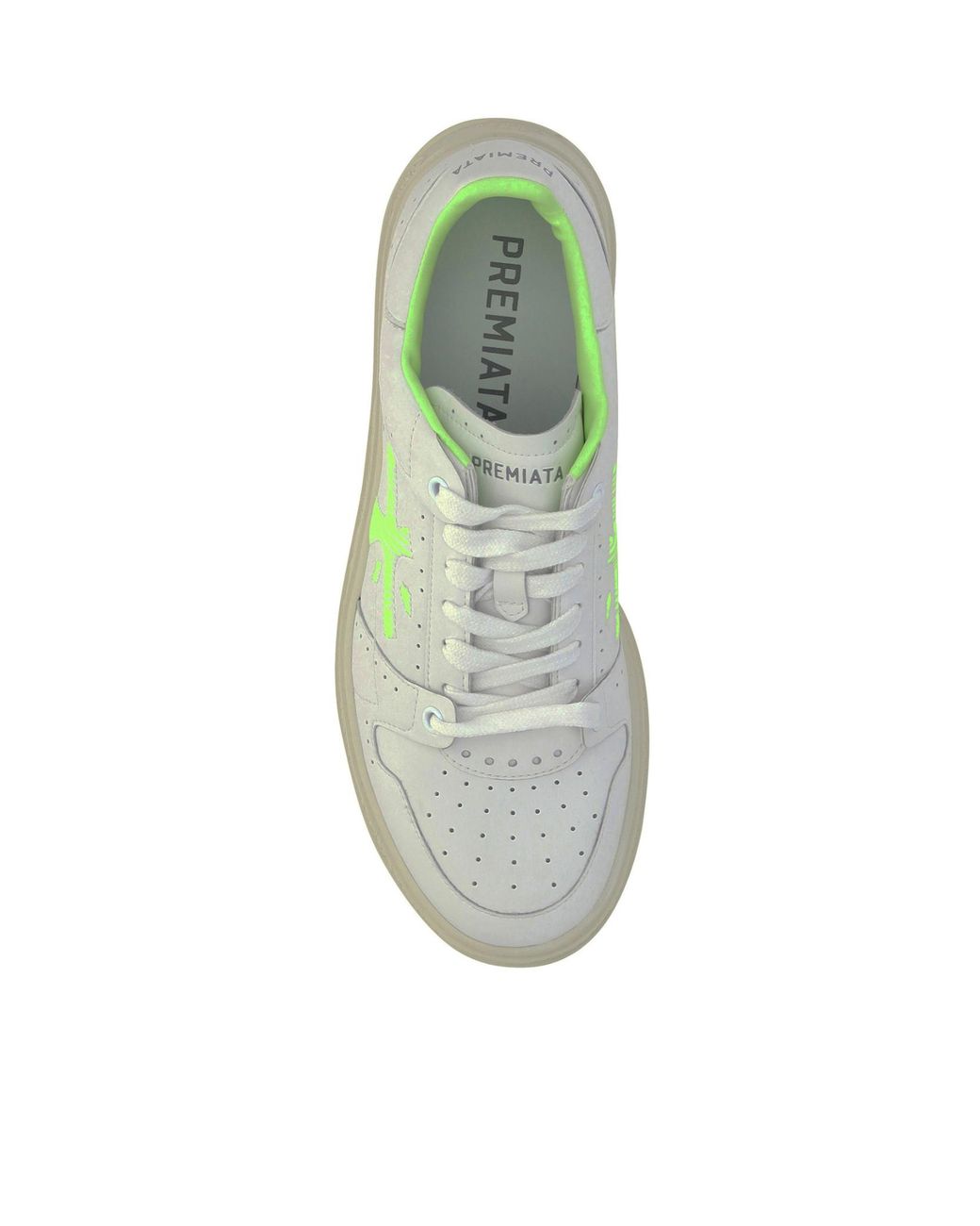Premiata Green Lace Up Sneakers for men