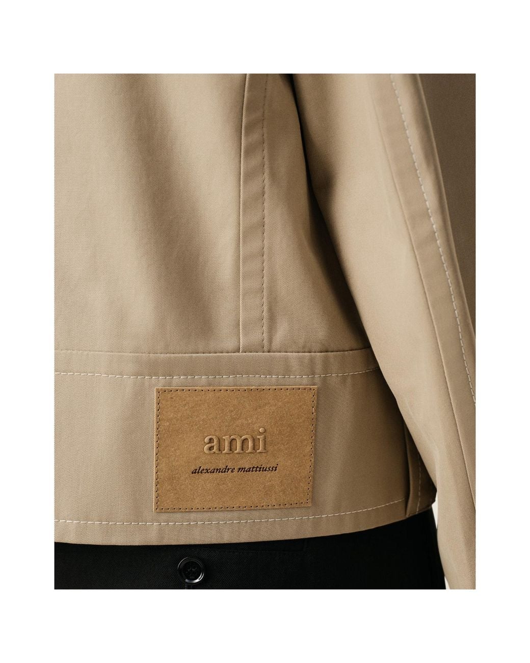 AMI Natural Ami Long Sleeved Buttoned Jacket