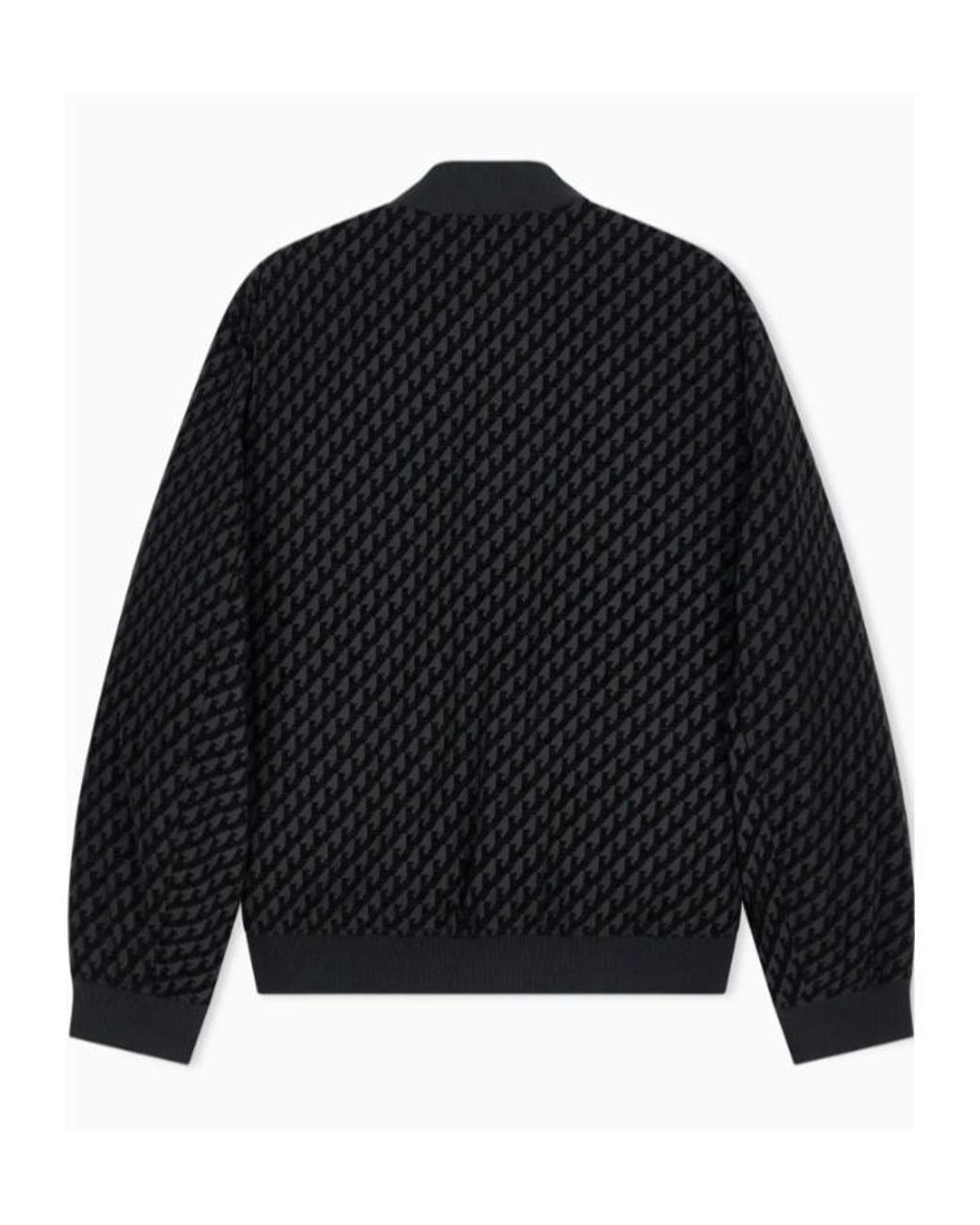 Emporio Armani Blue Reversible Quilted Down Baseball Jacket for men