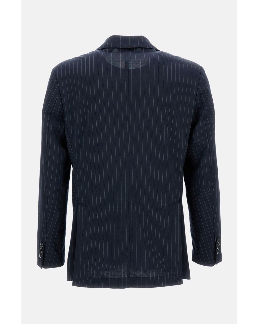 Barena Blue Striped Single-Breasted Blazer for men