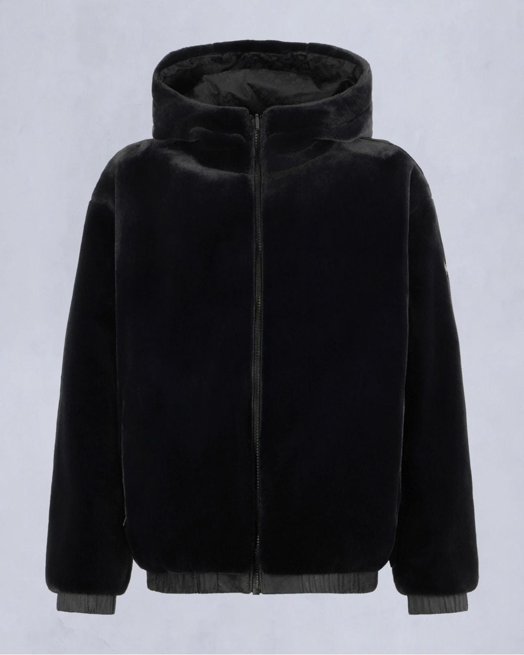 Moose Knuckles Black Reversible Zip-Up Hooded Jacket for men