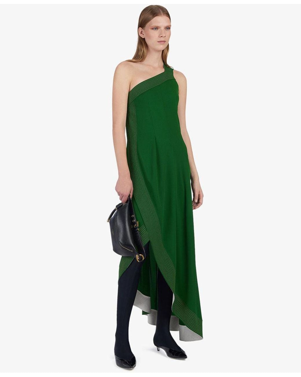 Givenchy Green One-Shoulder Dress