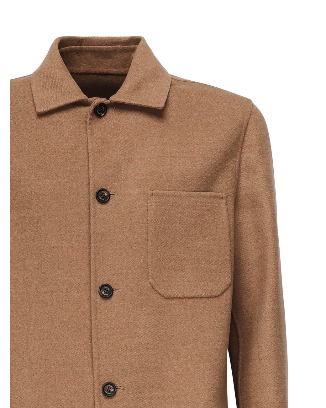 Eleventy Brown Notch Lapel Jacket for men