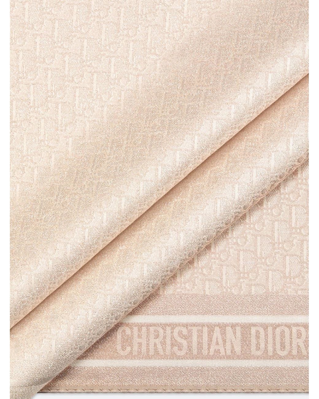Dior Natural Oblique Natte Shawl