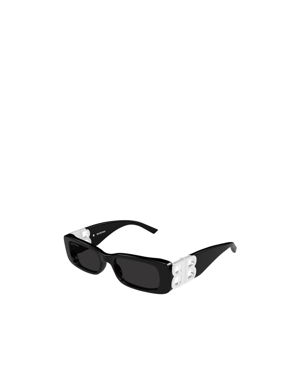 Balenciaga White Eyewear Rectangular Frame Sunglasses