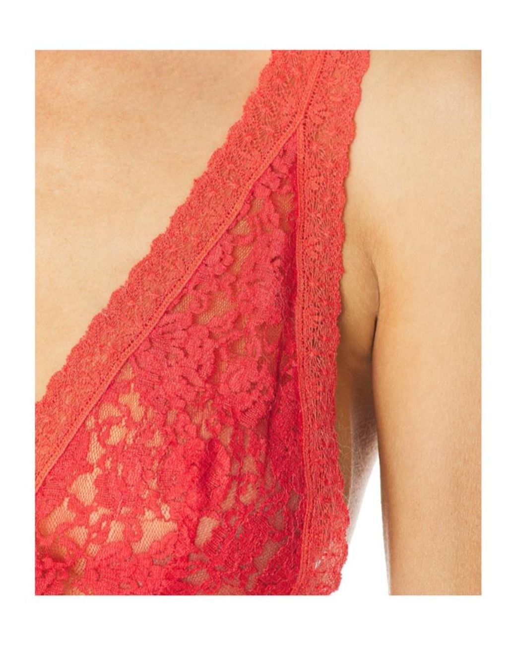 Bode Red Fringed Top