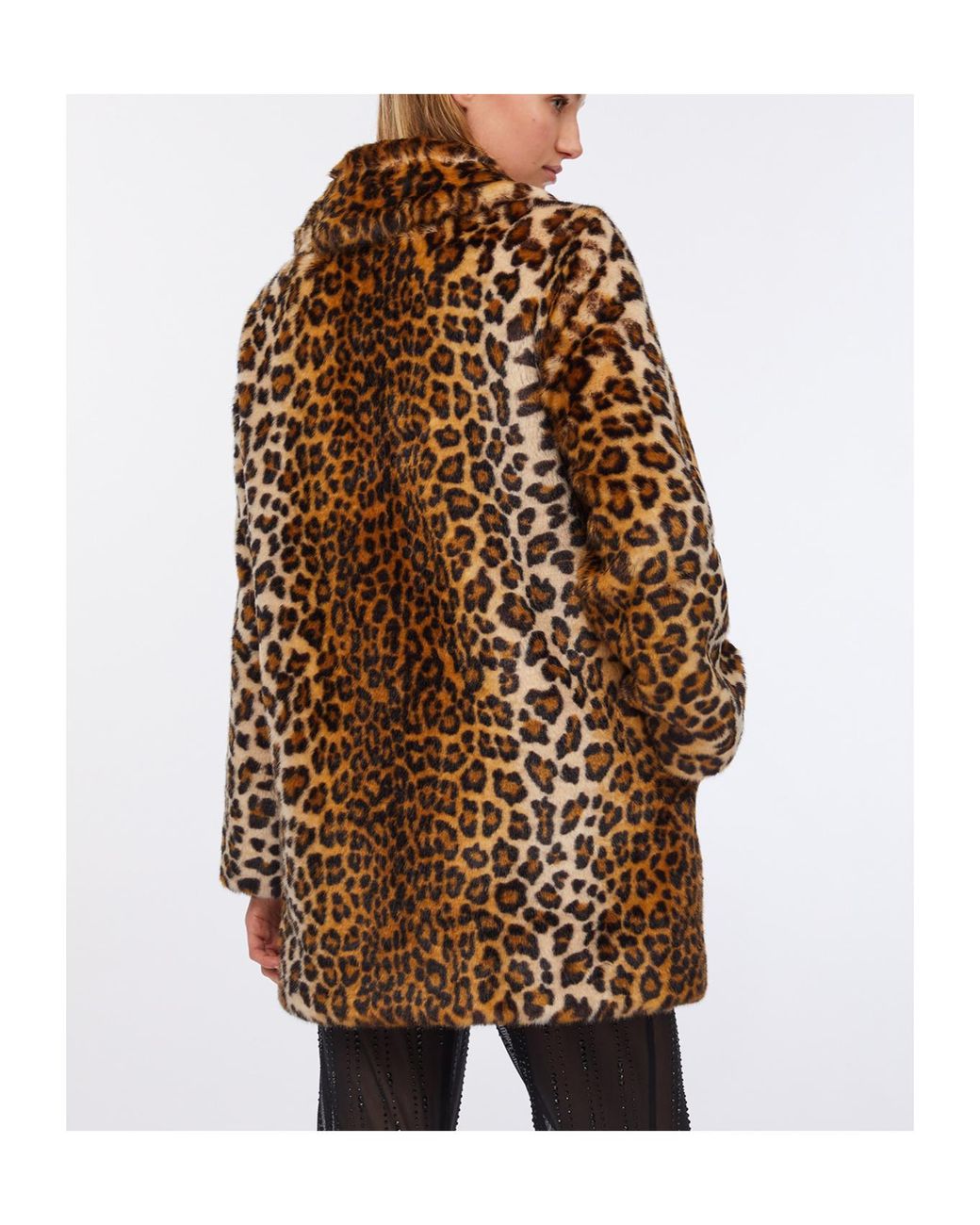 Liu Jo Brown Leopard Print Coat