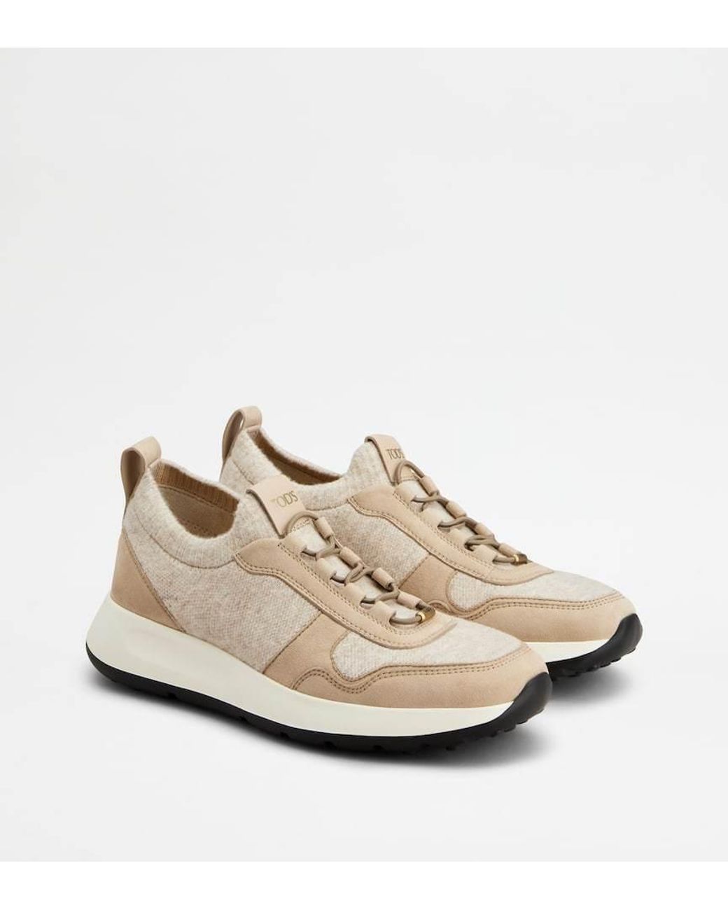 Tod's Natural Dot Socks Sneakers