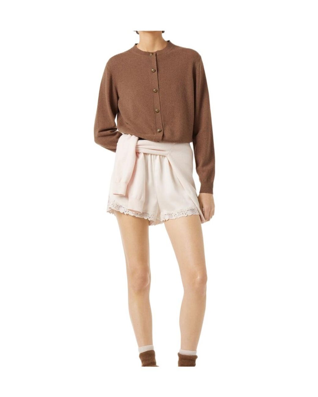 Loro Piana Brown Classic Cardigan