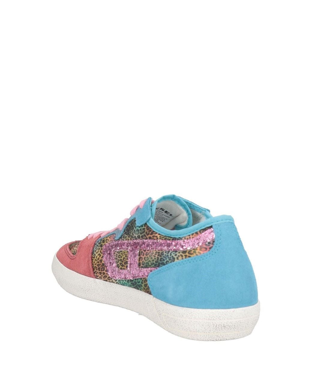 DIESEL Pink Simple Low-Top Sports Shoes