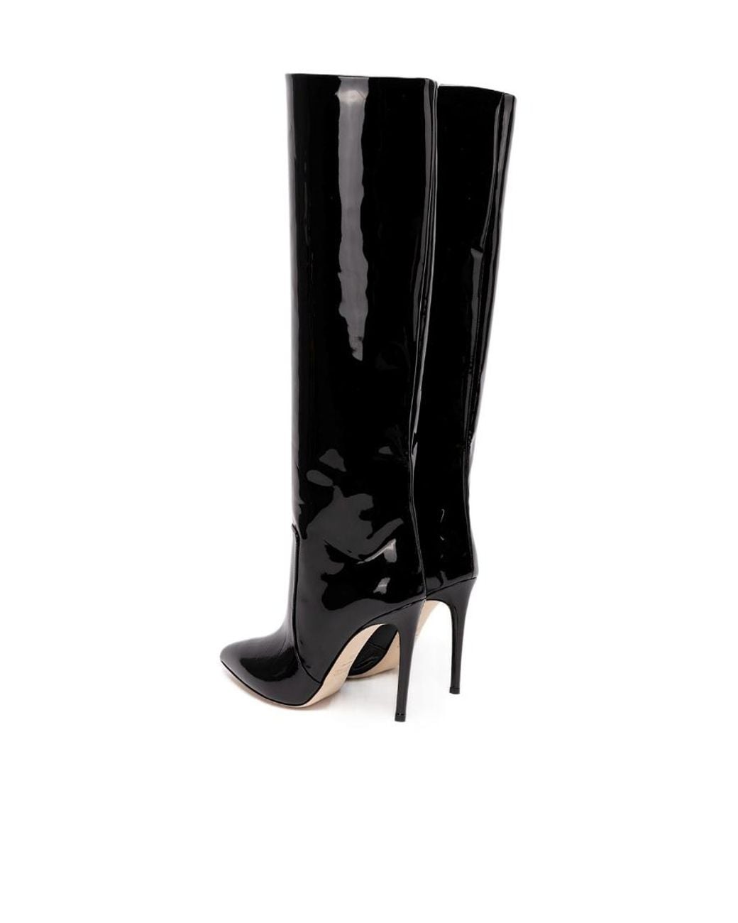 Paris Texas Black Stiletto Pointed Toe Boots