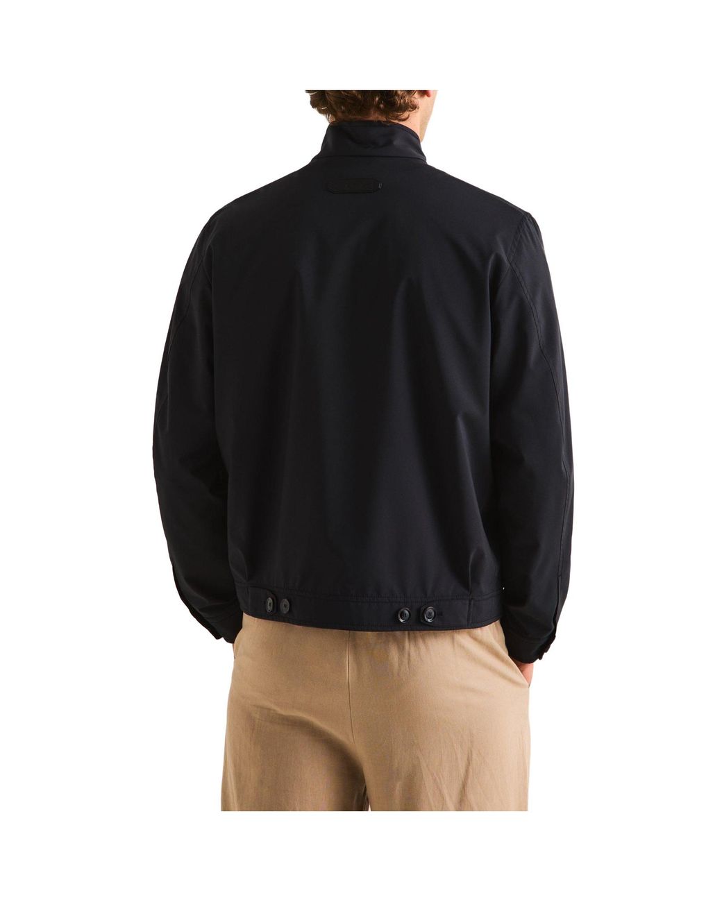 Brioni Blue Simple Flight Jacket for men
