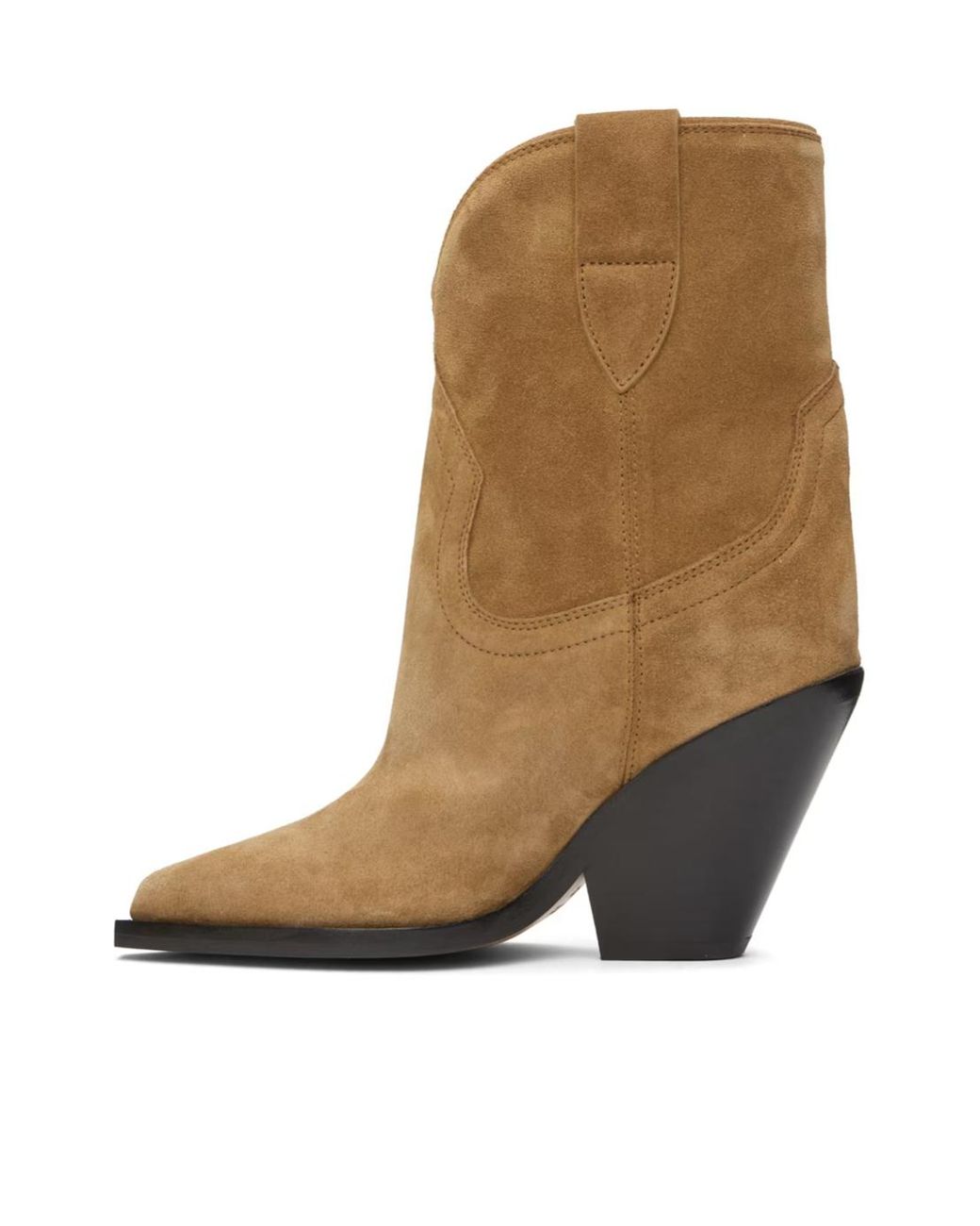 Isabel Marant Brown Leyane Pointed-Toe Ankle Boots